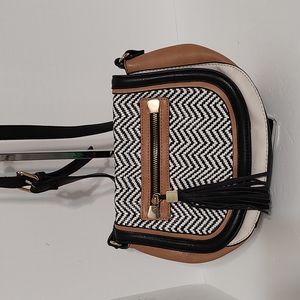 Aldo Tan & Cream Crossbody Bag